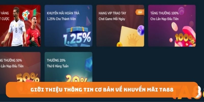 Giới thiệu thông tin cơ bản về khuyến mãi TA88